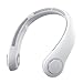 JISULIFE Portable Neck Fan, Hands-Free Bladeless, 5 Speeds, 4000 mAh Battery Operated Wearable Personal Fan, Twistable, Rechargeable, Gift for Women Men-Grey